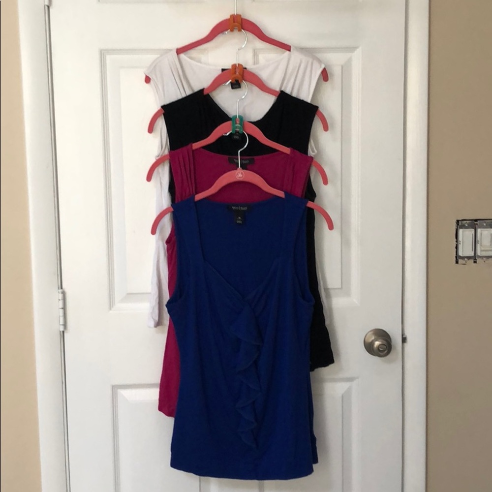 WHBM 4 shirts great under cardigans or blazers